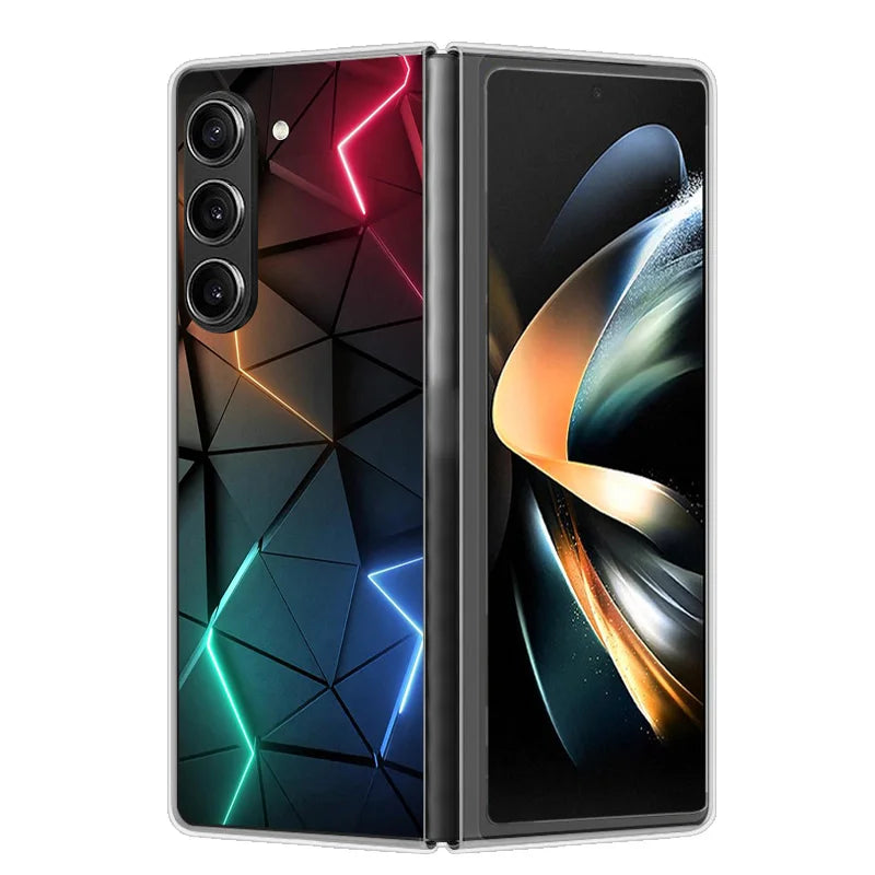 Case For Samsung Galaxy Z Fold 6 Cover Shockproof Hard Plastic PC Cases For Samsung Z Fold6 Fold 6 5G Fundas Cute Painted Bumper