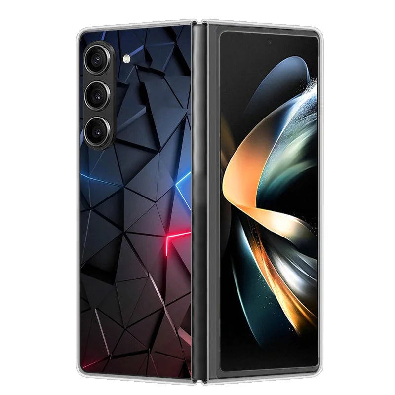 Case For Samsung Galaxy Z Fold 6 Cover Shockproof Hard Plastic PC Cases For Samsung Z Fold6 Fold 6 5G Fundas Cute Painted Bumper