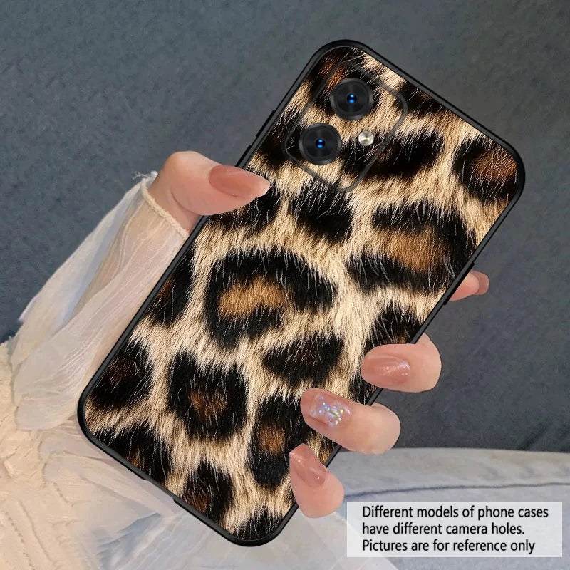 Tiger Skin Pattern For Motorola Moto G 04 05 14 15 24 34 35 54 55 75 84 85 Edge 40 50 Fusion 60 Fusion silicone soft phone case