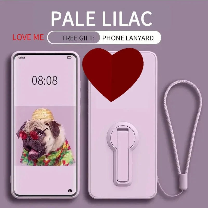 Case for Google Pixel 9a Liquid Silicone Stand Holder Soft Phone Skin Cover for Pixel 8 Pro 8a Upgrade Shockproof Back Funda