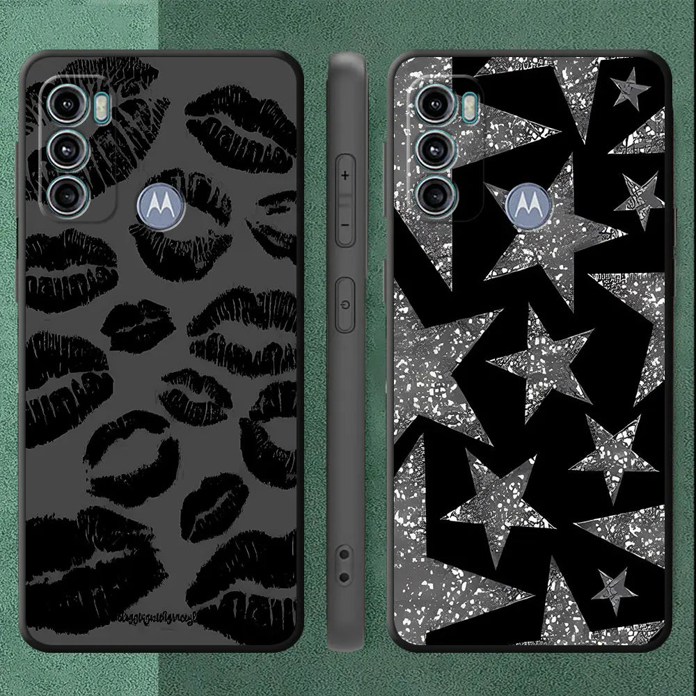 Phone Case for Motorola Moto G52 G53 G30 G50 G32 G60 G51 G22 G73 G60s G71 G72 G31 Silicone Armor Cover INS Korean Cute Y2K