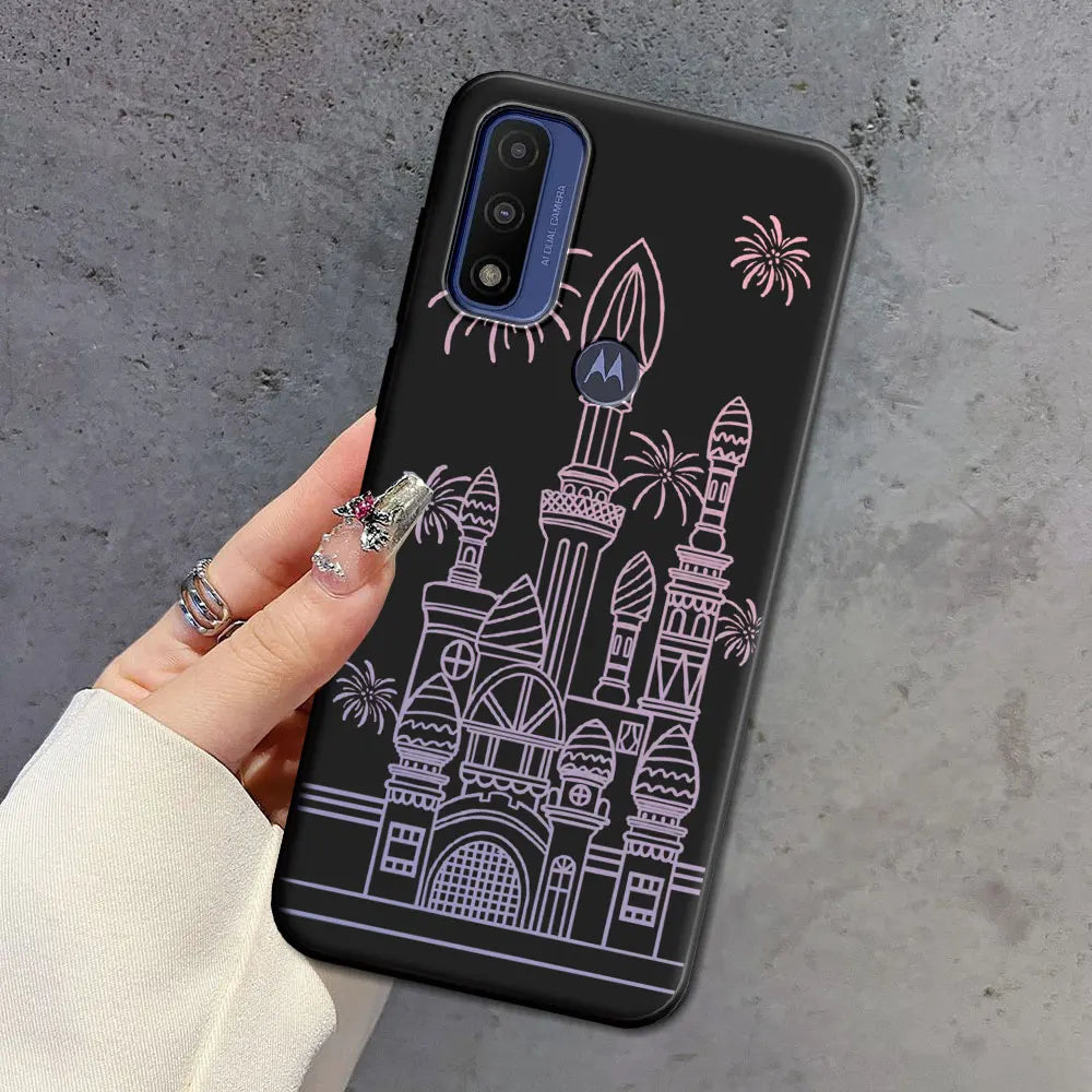 For Moto G 5G Plus G Power Pure Case Soft Silicone Beauty Floral TPU Phone Case For Motorola Moto G 5G 2022 2024 Back Cover