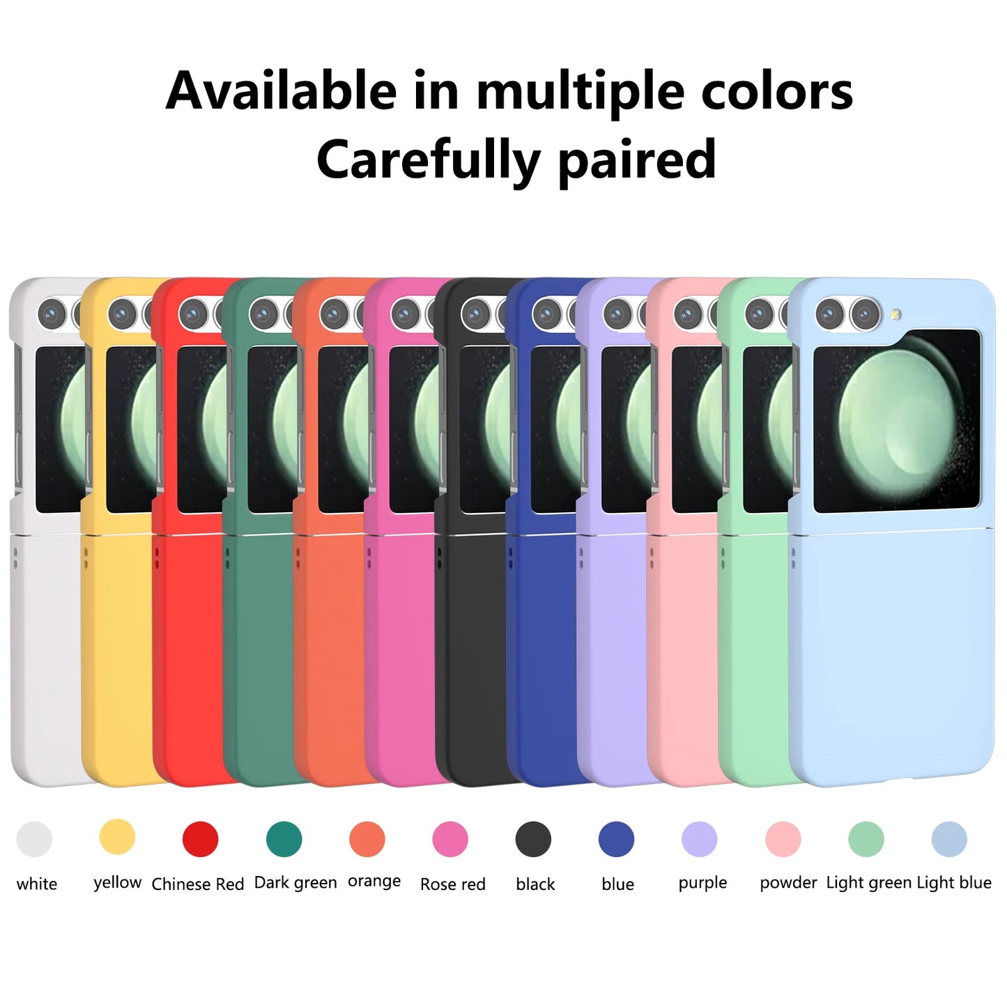 Skin Feel Hard Case for Samsung Galaxy Z Flip 3 4 5 6 7 5G Flip7 Flip6 Protection Luxury Foldable Shockproof Ultrathin Cover