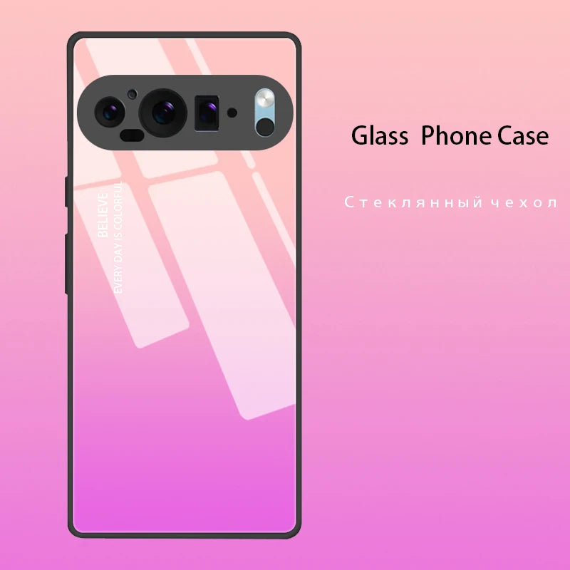 For Google Pixel9 Pro XL Case Cover Tempered Glass Cases for Google Pixel 9 Pro XL 8 7 Pro 8a 7a 9A 9 A Hard Back Bumper Fundas