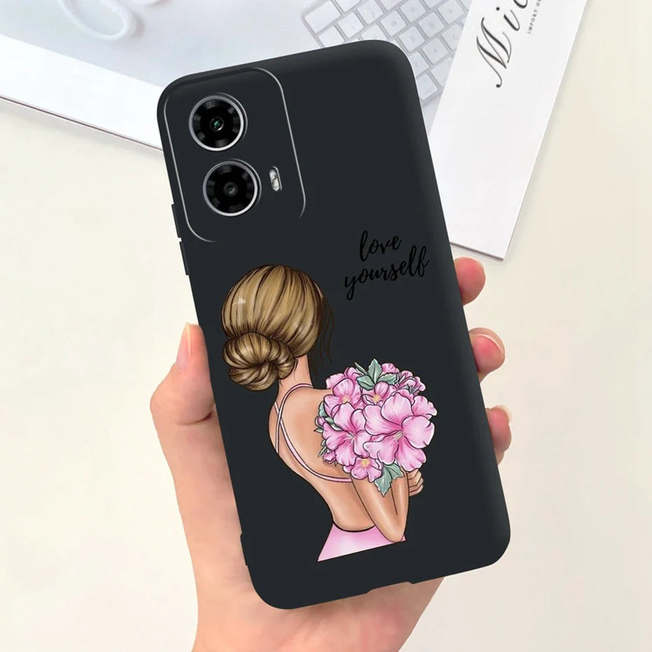 Cute Pattern Phone Case For Motorola Moto G24 G34 4G 5G Soft Silicon Protective Cover For MOTO G24 G34 Bumper