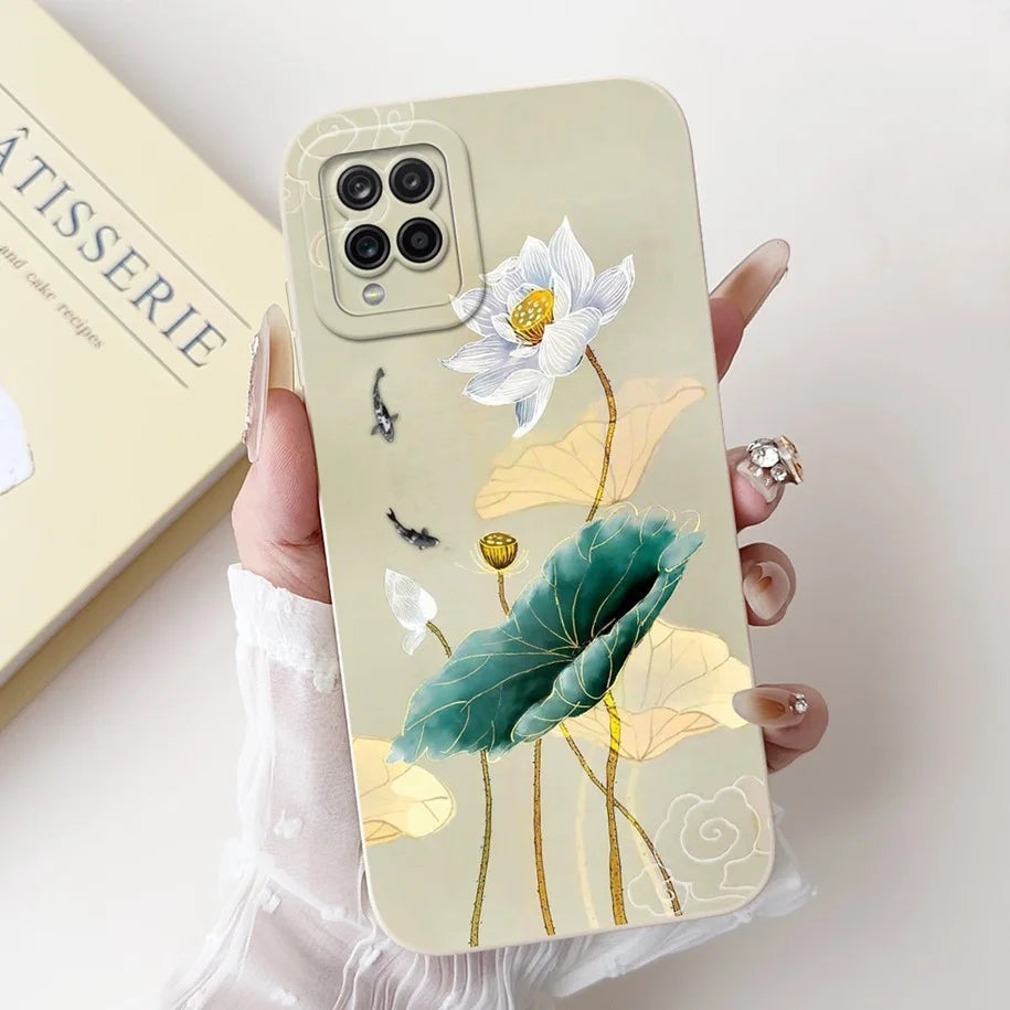Case For Samsung Galaxy A22 M22 M32 4G Case SM-A225F SM-M225F SM-M325F Shockproof Cover Fashion Painted Soft Silicone Phone Capa