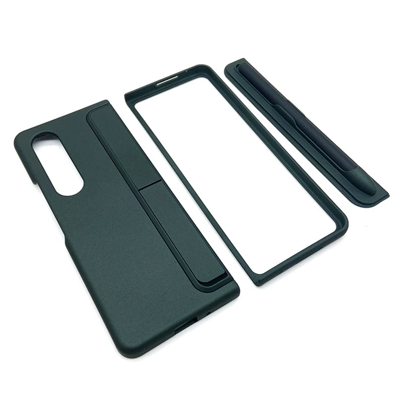 For Samsung Galaxy Z Fold6 Case With S Pen Stand Cover PC Full Protective Bracket Case With Touch Pen For Galaxy Z Fold 6 5 4 3