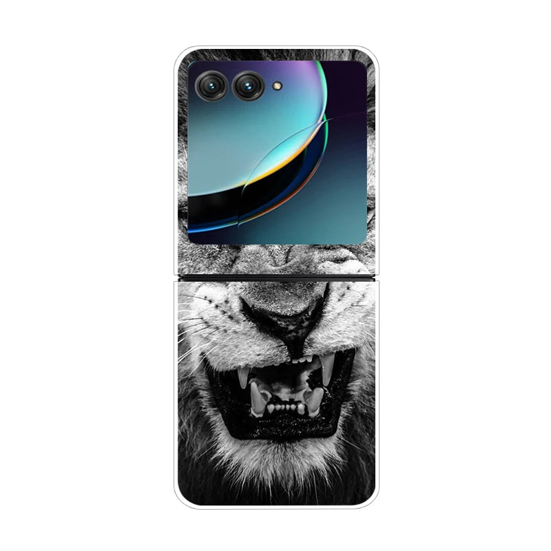 For Motorola Razr 50 Ultra Case Cute Transparent PC Hard Case Back Cover For Moto Razr 50 Ultra Phone Coque 50Ultra Plus Capa