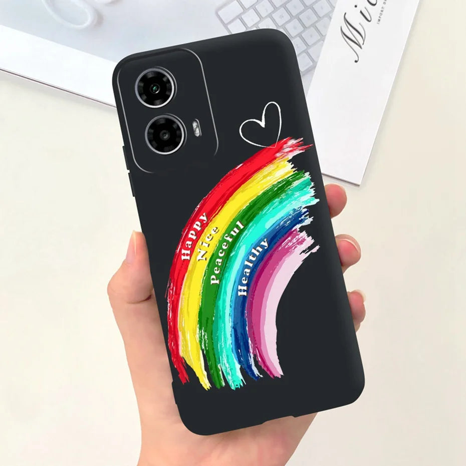 Cute Pattern Phone Case For Motorola Moto G24 G34 4G 5G Soft Silicon Protective Cover For MOTO G24 G34 Bumper