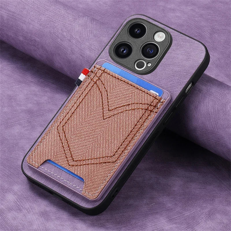 Magnet Case For Motorola Moto G Power Play Stylus 2024 4G 5G Edge 50 Ultra Pro Jeans Heavy Wallet Card Shockproof Cover Case