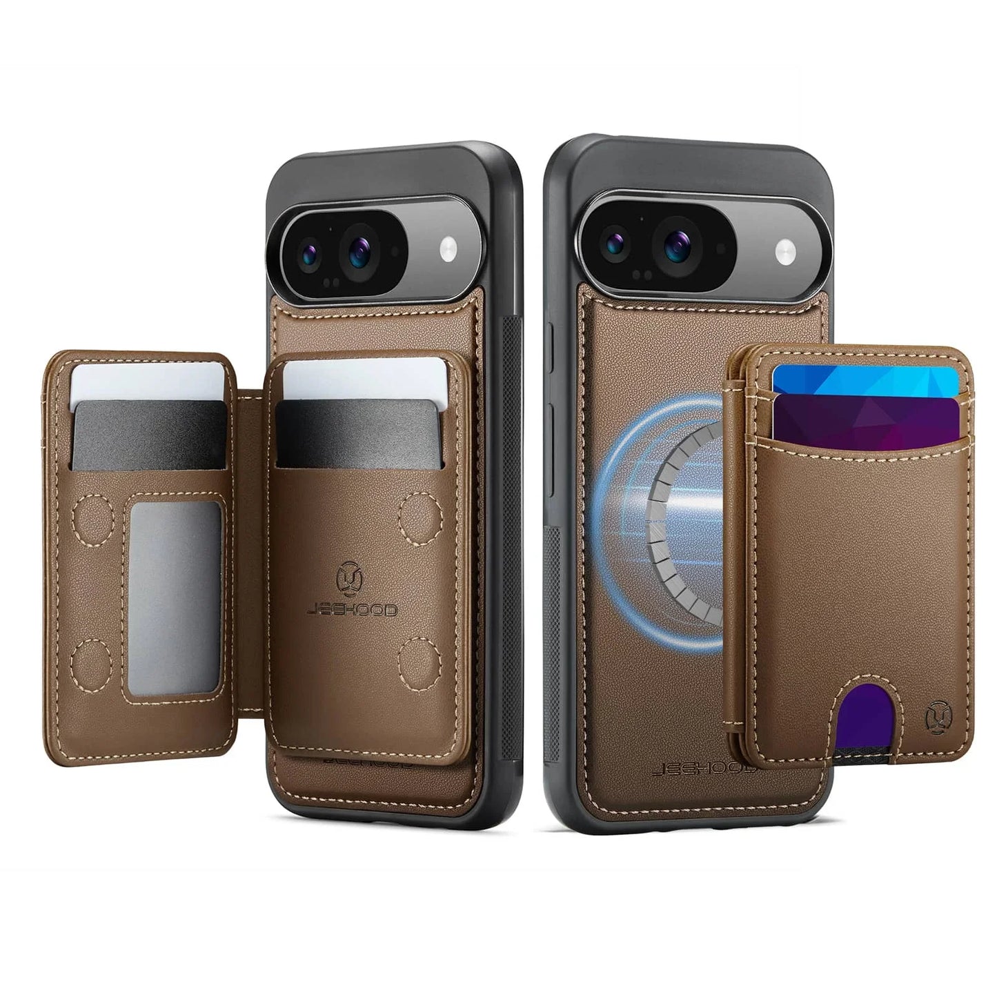 For Google Pixel 10 9 Pro XL 9A 10 9 Case Wallet with Magnetic, RFID Blocking Card Holder 2 in 1 Detachable Kickstand Shockproof