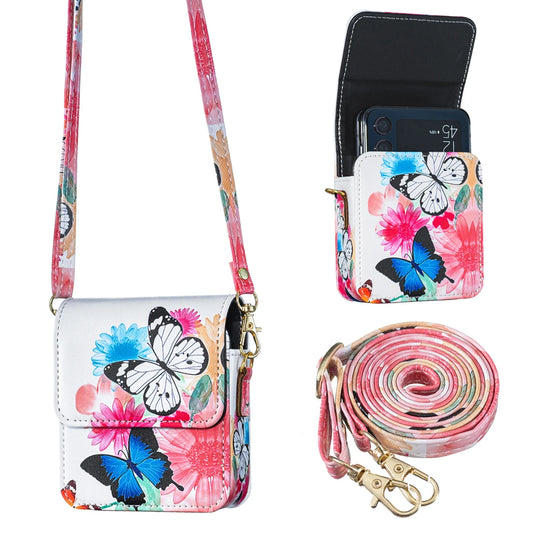 For Moto Razr 60 Ultra 50 40 Razr60 Razr50 Razr 40 Razr 2022 Case Painted Pattern Leather Phone Bag BFB05