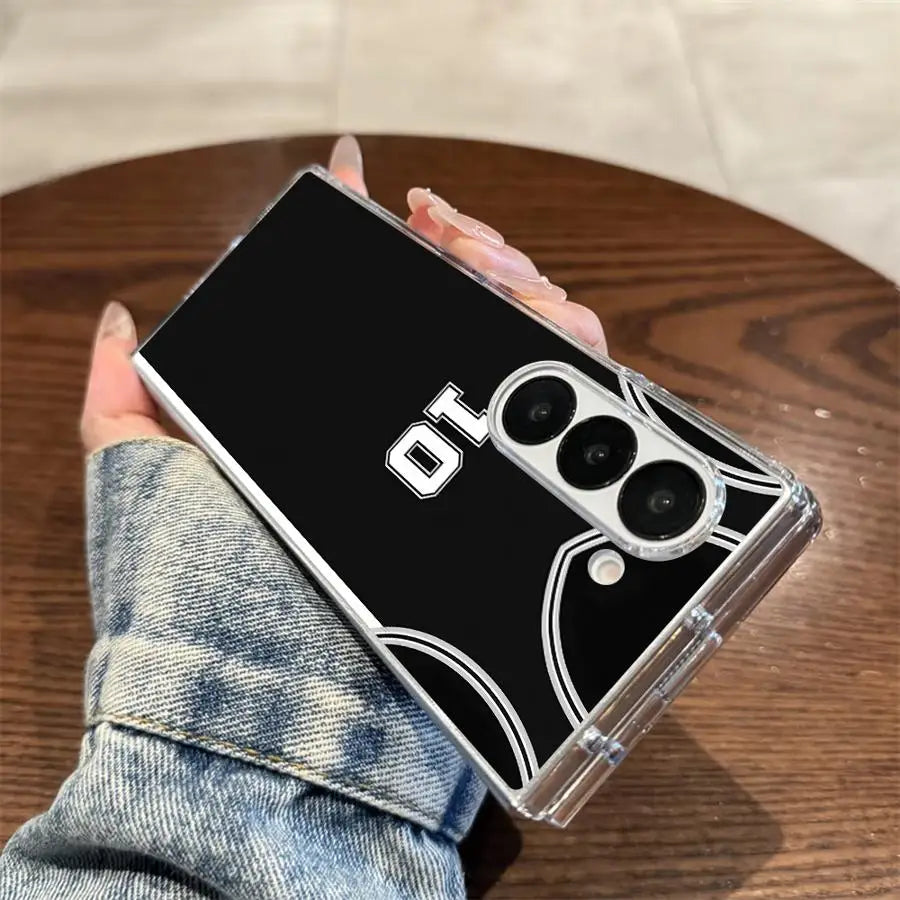 Transparent Soft Phone Cover Case for Samsung Galaxy ZFold6 Z Fold 7 6 5 4 3 ZFold3 ZFold5 ZFold7 ZFold4 Basketball Player