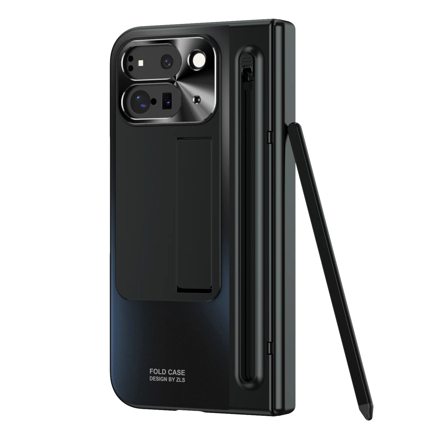360 Full Protection Hinge Case For Google Pixel 10 9 Pro Fold 2 With Touch Pen Tempered Folding Cover For Samsung Z Fold 6 5 4