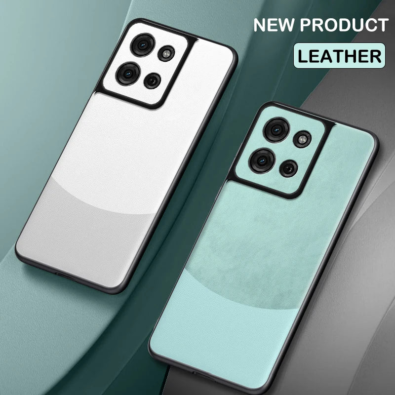 Case for Motorola Moto G75 5G G 75 Leather Splicing Pattern Silicone Protection Hard Shockproof Phone Cover MotorolaMotoG75