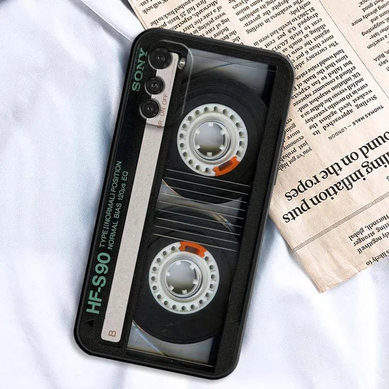 Creative cassette design For Motorola G85 Edge 50 G24 G35 G14 G04 40 G72 G34 G31 G Stylus G54 G13 G32 5G Black Phone Case