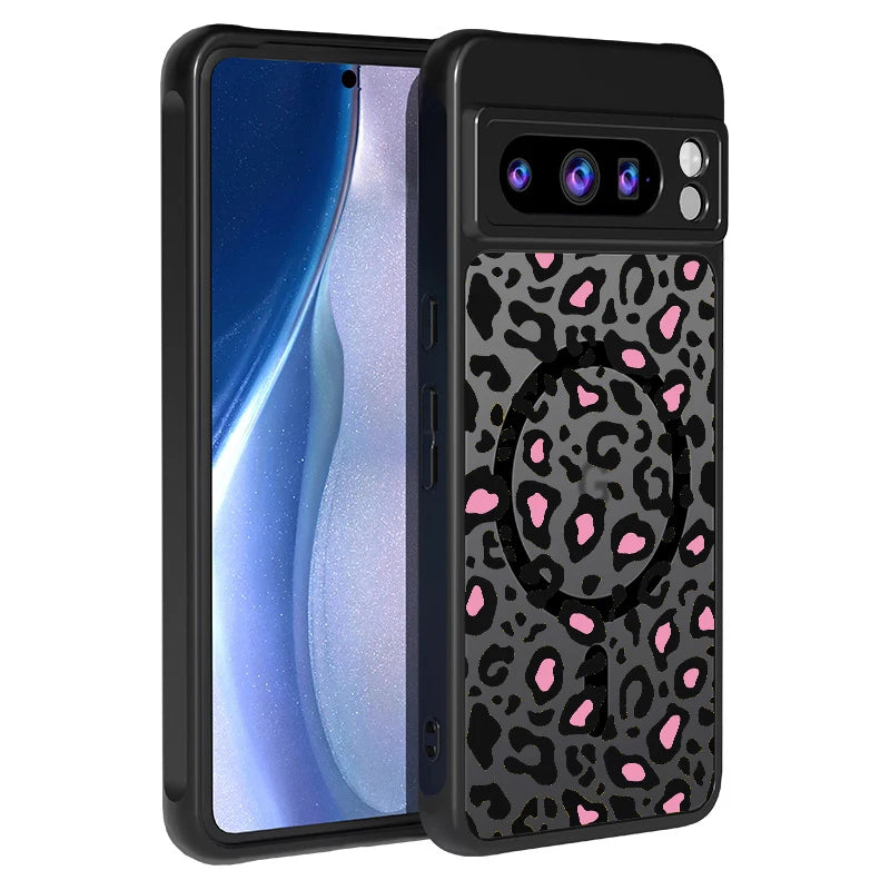 Leopard Print Case For Google Pixel 9 Pro Hybrid TPU+PC Shockproof Rugged Cover Funda For Pixel 9A 8A 7A Pixel 7 8 9 Pro XL Case