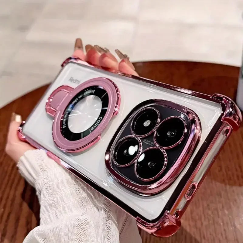 Shockproof Magnetic Bracket Phone Case For Motorola Moto Edge 60 50 Fusion Pro NEO G14 G24 G34 G54 G84 G52 G10 G20 Stand Cover