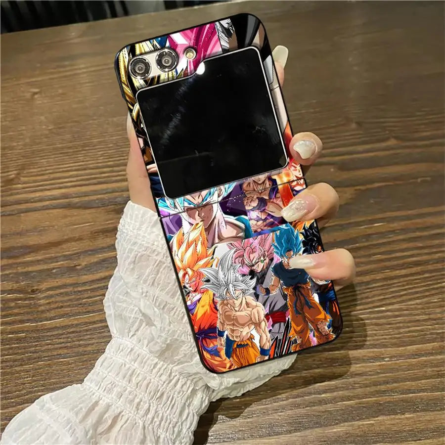 Case for Samsung for Galaxy Z Flip 3 Dragon Ball Super Saiyan Blue Z Flip 3 Z Flip Z FLIP 6 Z Flip 5 Back Cover