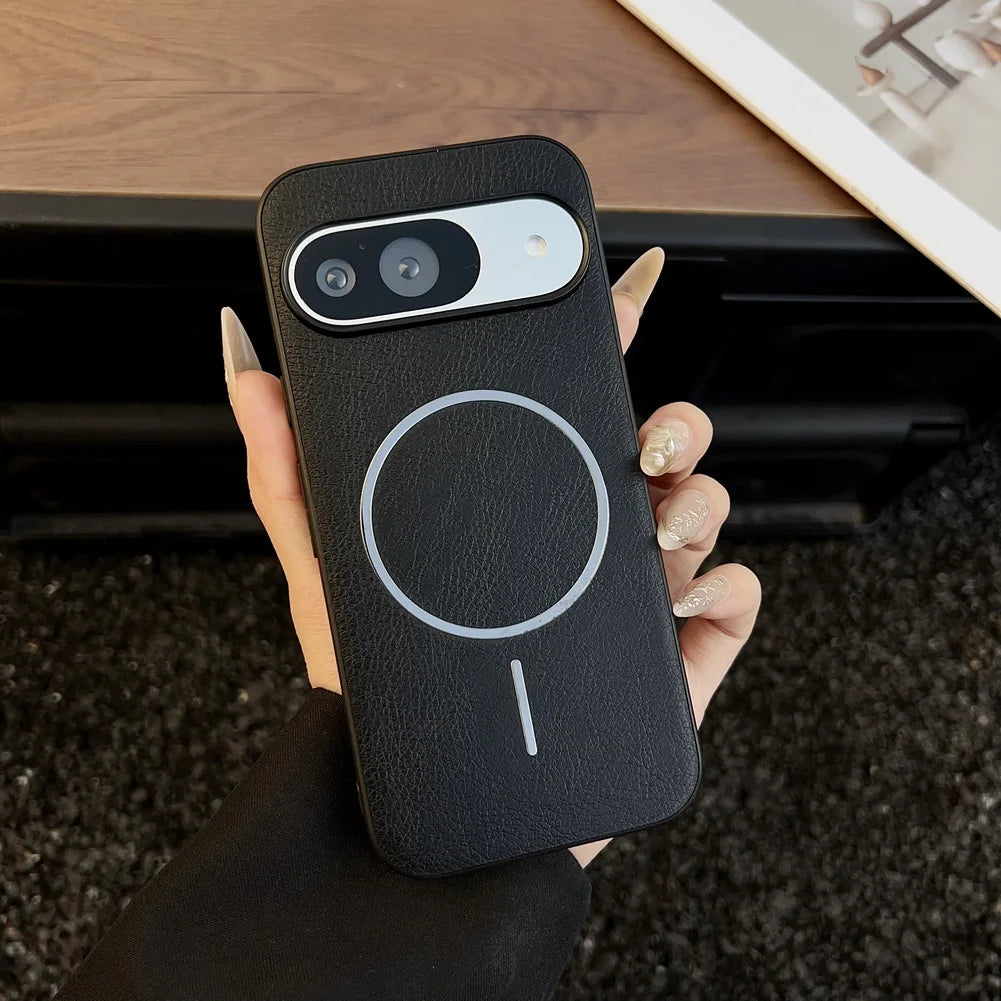 Classic vintage pattern built-in magnetic ring thin circle case For Pixel 10 Pro XL Google Pixe10 Pro Protection Cover