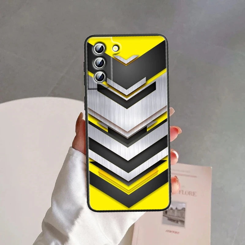 Car Carbon Fibre For Samsung Galaxy S24 S23 S22 S21 S20 FE S10 S10E Plus Ultra Pro Lite 5G Black Back Phone Case