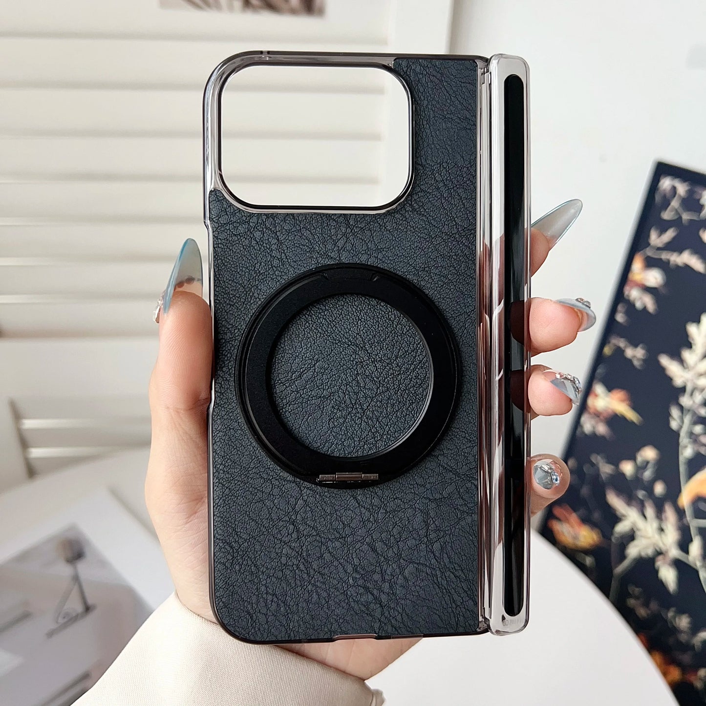 Case For Google Pixel 10 Pro Fold Stylish Colorful Magnetic Rotating Stand Skin-friendly Leather Cover Shockproof Bumper Funda