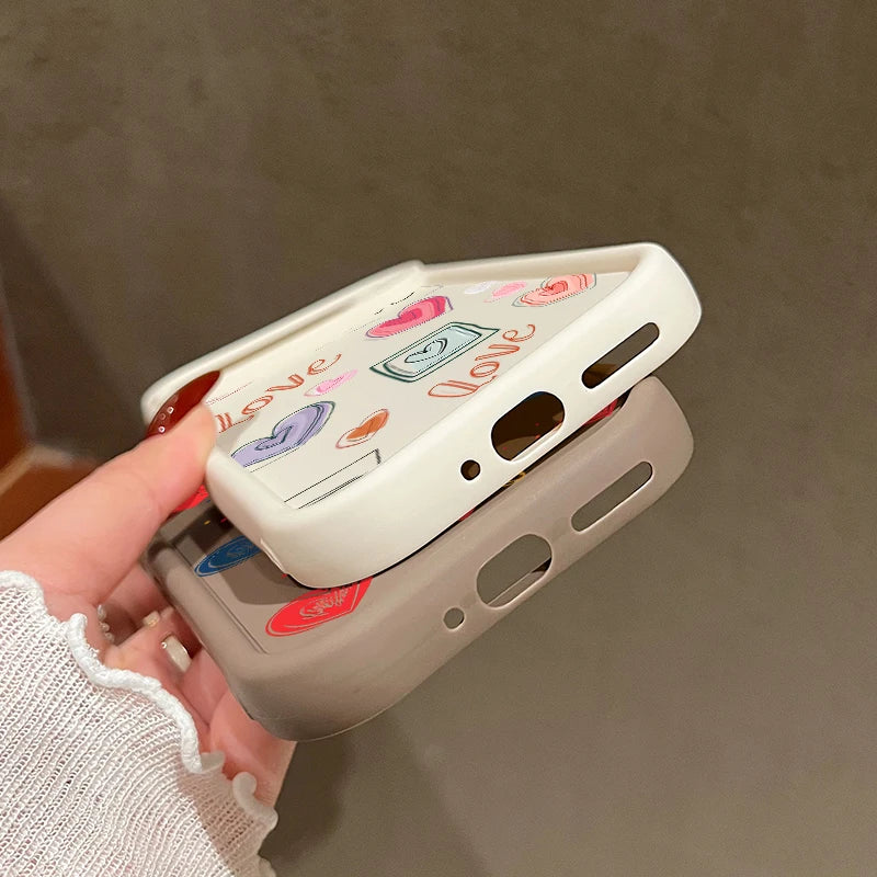 Love Heart Pattern Soft Case For Google Pixel 8A 8 Pro 9 Pro XL Shockproof Candy Color TPU Silicone Phone Cover For Pixel 9 Pro