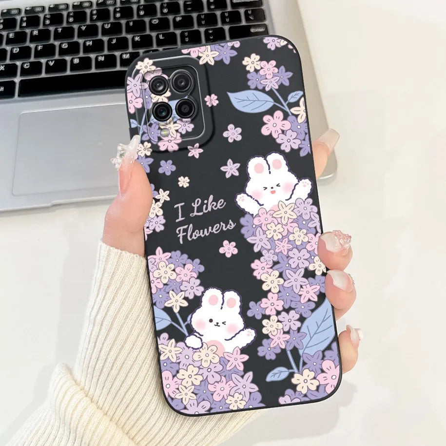 Case For Samsung Galaxy A22 M22 M32 4G Case SM-A225F SM-M225F SM-M325F Shockproof Cover Fashion Painted Soft Silicone Phone Capa
