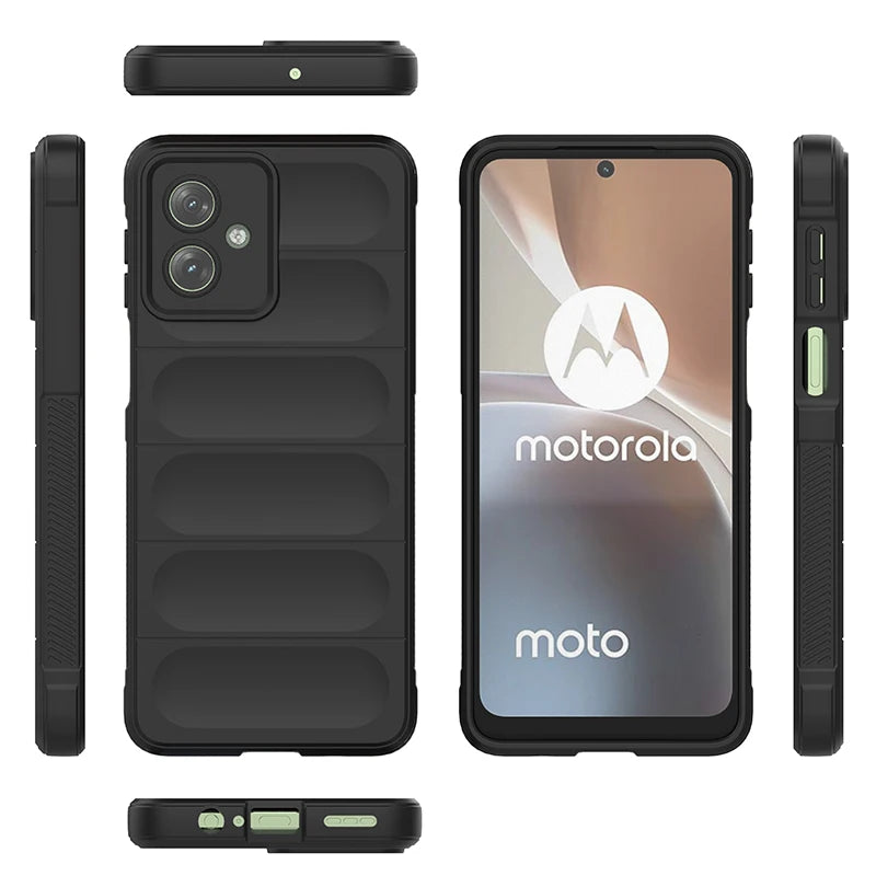 For Moto Edge 50 Pro Rugger Armor Silicone Case,AirBag Anti-shock Rubber Case For Moto G14 G54 G84