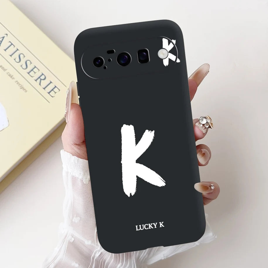 For Google Pixel 10 Pro XL 5G Case Lucky Crown Flower Letters Silicone Soft Cover For Pixel10 10Pro Pixel10 pro XL Protect Cover