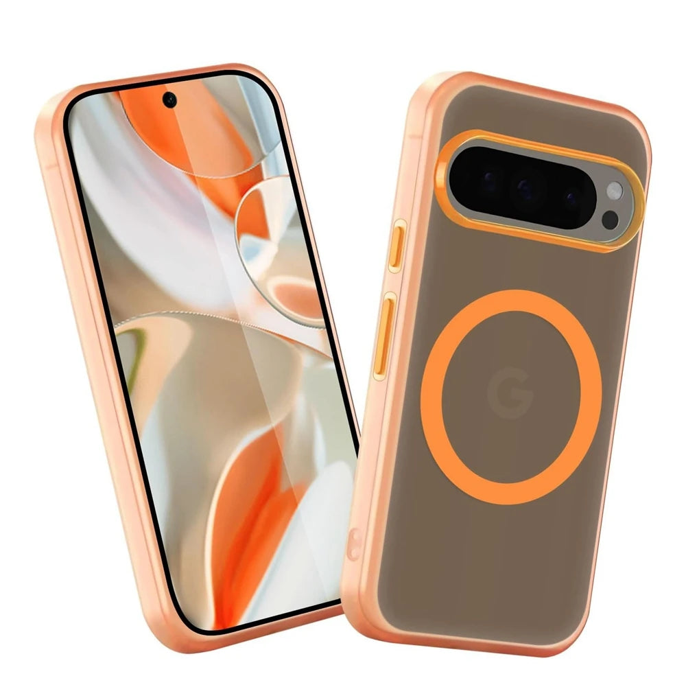For Google Pixel 9A 9 Pro XL Magsafe Case Cute Translucent Candy Color Matte Magnetic Shockproof Cover for Google 8A 8 9 Pro XL