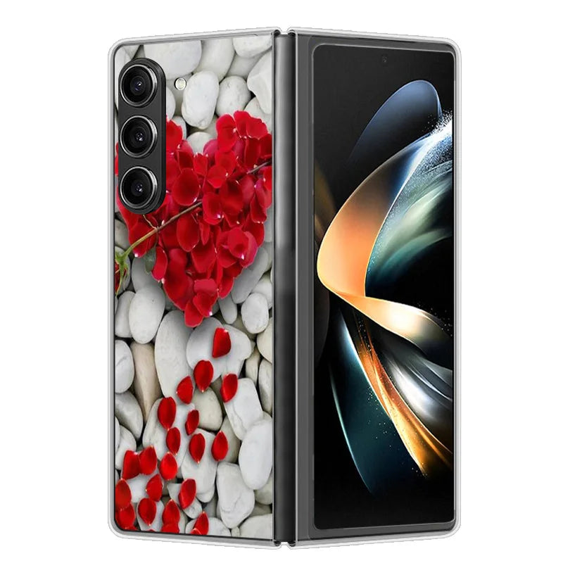 Case For Samsung Galaxy Z Fold 6 Cover Shockproof Hard Plastic PC Cases For Samsung Z Fold6 Fold 6 5G Fundas Cute Painted Bumper