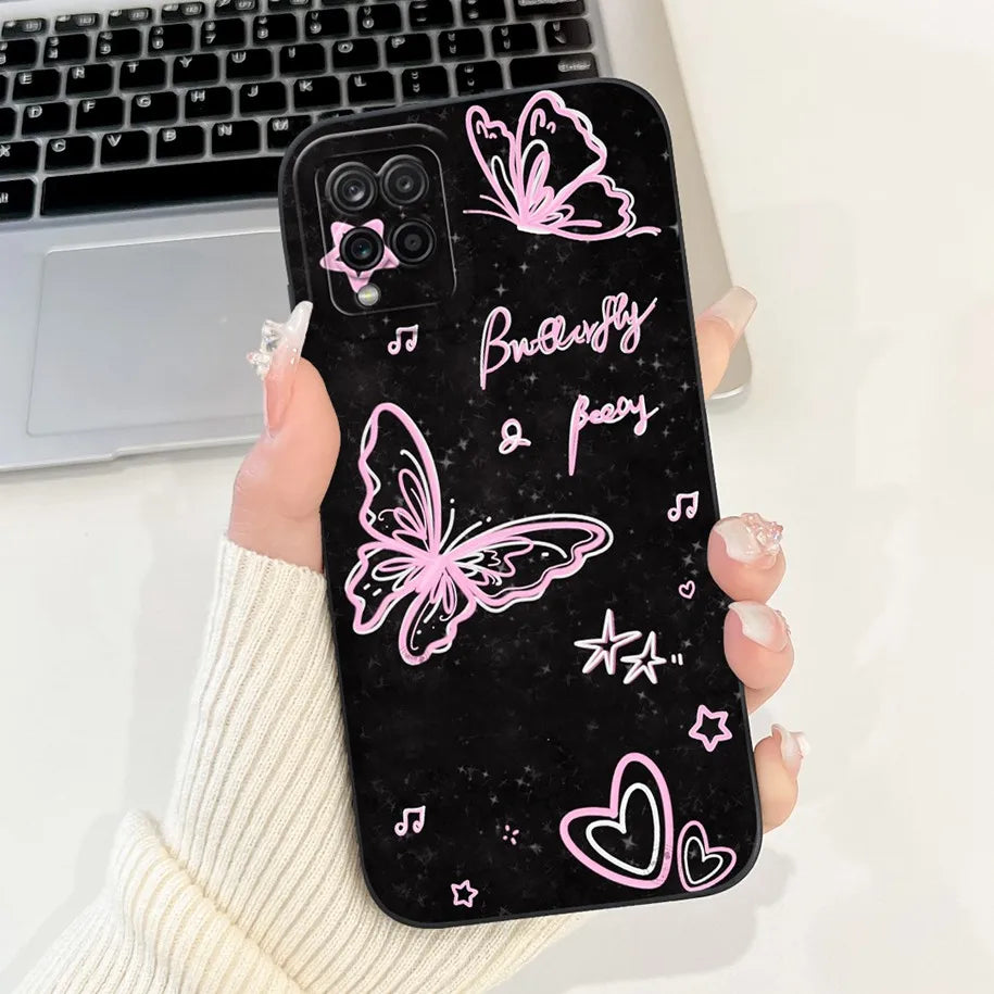Case For Samsung Galaxy A22 M22 M32 4G Case SM-A225F SM-M225F SM-M325F Shockproof Cover Fashion Painted Soft Silicone Phone Capa