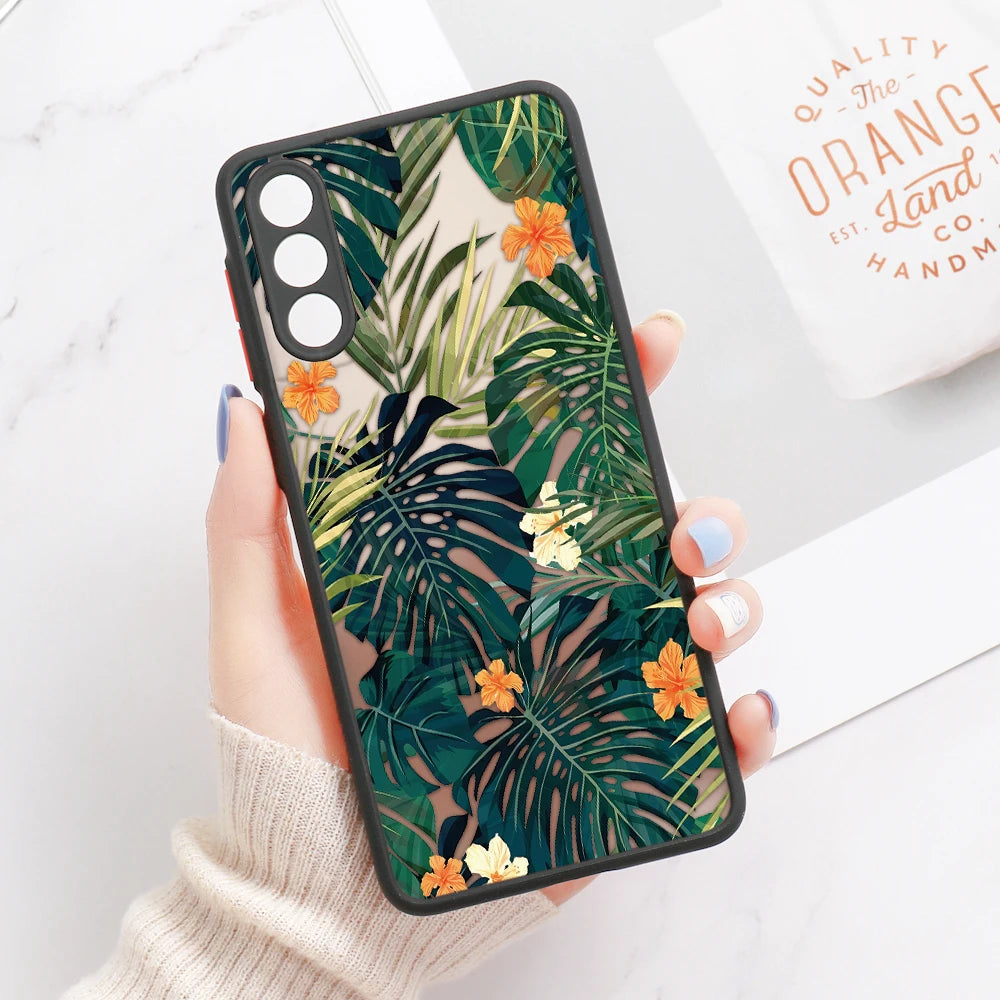 Palm tree Leaves Phone Case For Samsung Galaxy S24 Ultra Case Samsung S23 FE S 23 S22 Ultra S21 S20 S10 S8 Note 20 10 Plus Cover