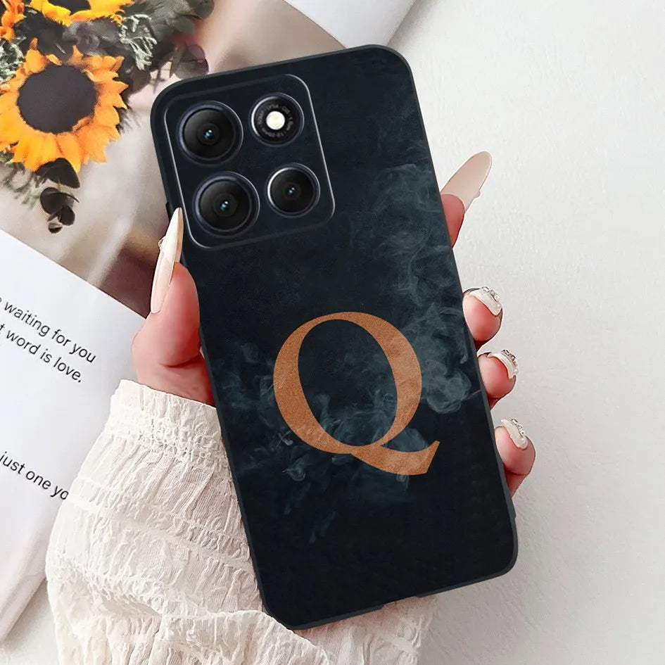 Fashion Flower Letters Case For Motorola Moto G56 G86 Power Cover XT2527-2 XT2529-2 G 86 G 56 Soft TPU Silicone Shockproof Funda