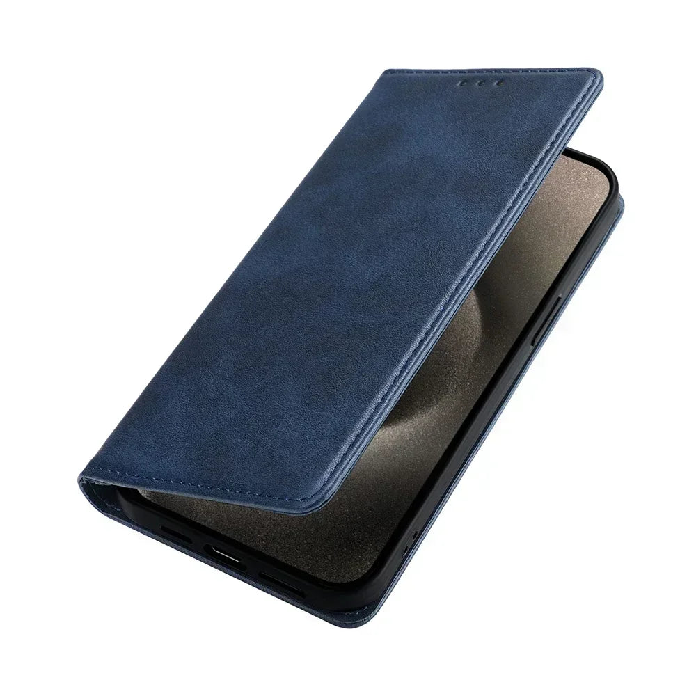 For Moto G75 Leather Flip Case Magnetic Business Wallet Case for Motorola G35 G45 G55 G75 G85 G15 G05 Moto G 5G 2025 Book Cover