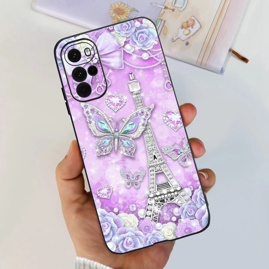 For Motorola Moto G22 Case XT2231-2 New Fashion Painted Cover Soft Silicone Phone Case For Moto G22 G 22 MotoG22 Back Cover Bags