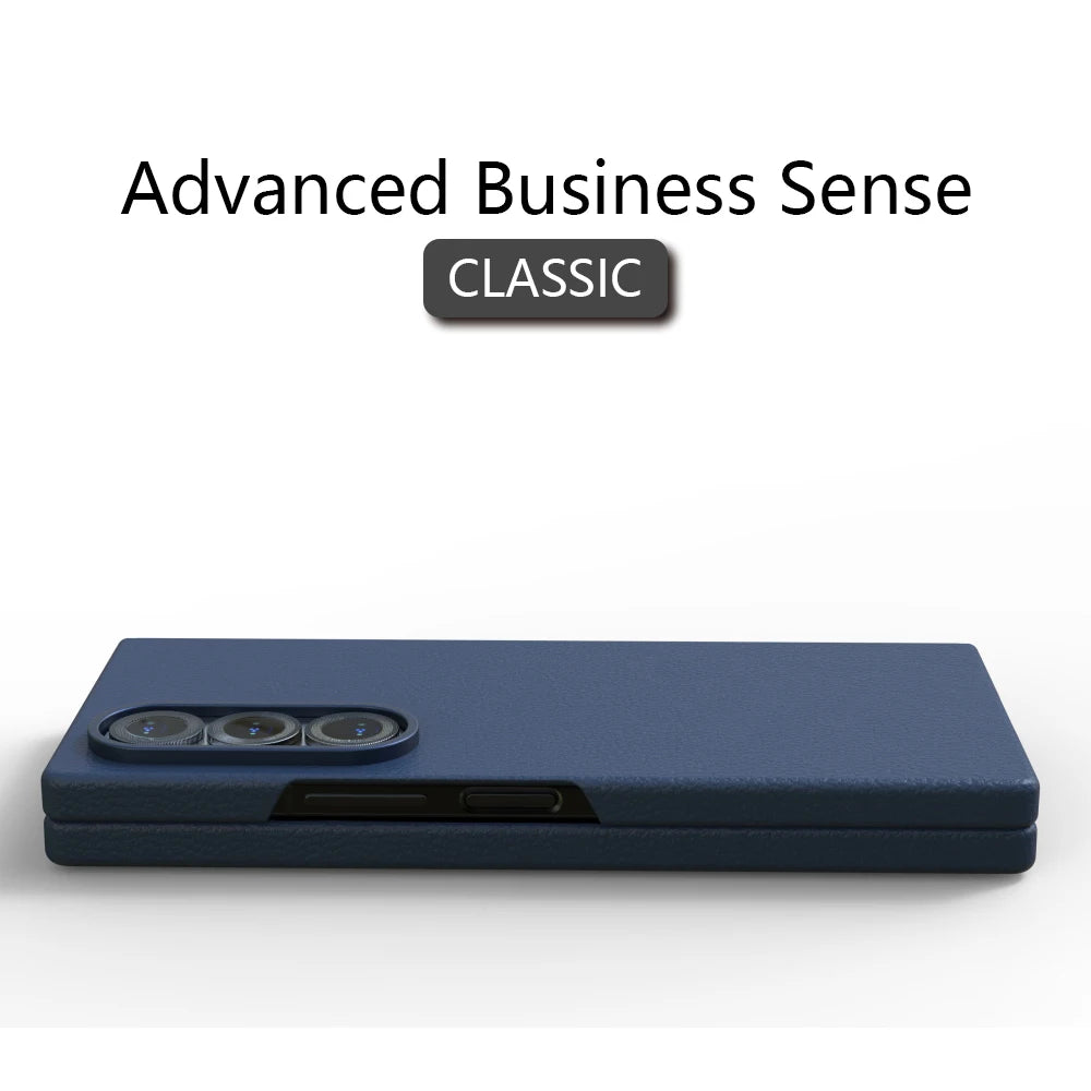 For Samsung Galaxy ZFold 6 ZFold6 Case Z Fold6 SkinFriendly leather phone case shockproof Luxury feeling Solid color Full Cover