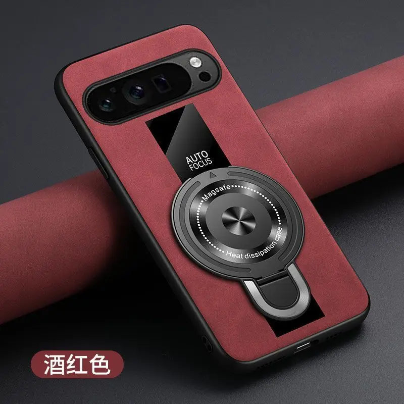 For Google Pixel 9 10 Pro XL 8 7 Pro 8a 7a Magsafe Case Matte sheep Wireless Charging Shockproof Magnetic Armor holder Cover