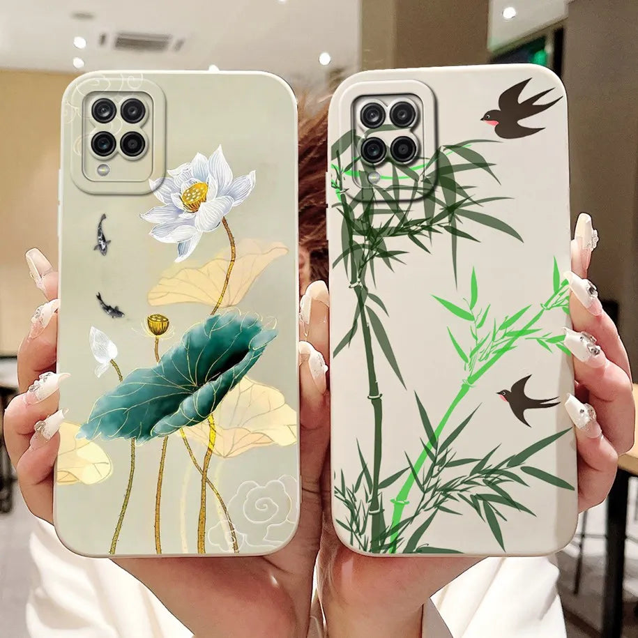 Case For Samsung Galaxy A22 M22 M32 4G Case SM-A225F SM-M225F SM-M325F Shockproof Cover Fashion Painted Soft Silicone Phone Capa