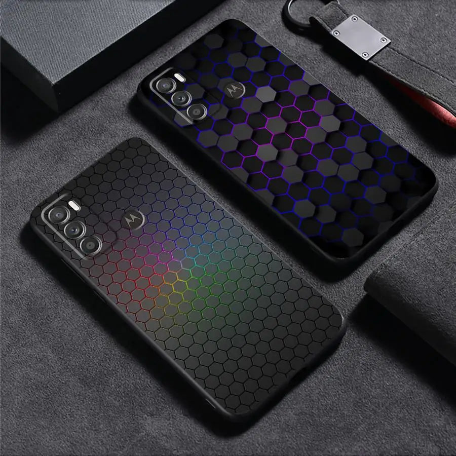 Carbon Fiber Phone Case for Motorola Moto G30 G50 G51 G60S G22 G32 G52 G53 G73 20 30 40 Pro 20 Lite 30 Fusion Edge 40 Cover
