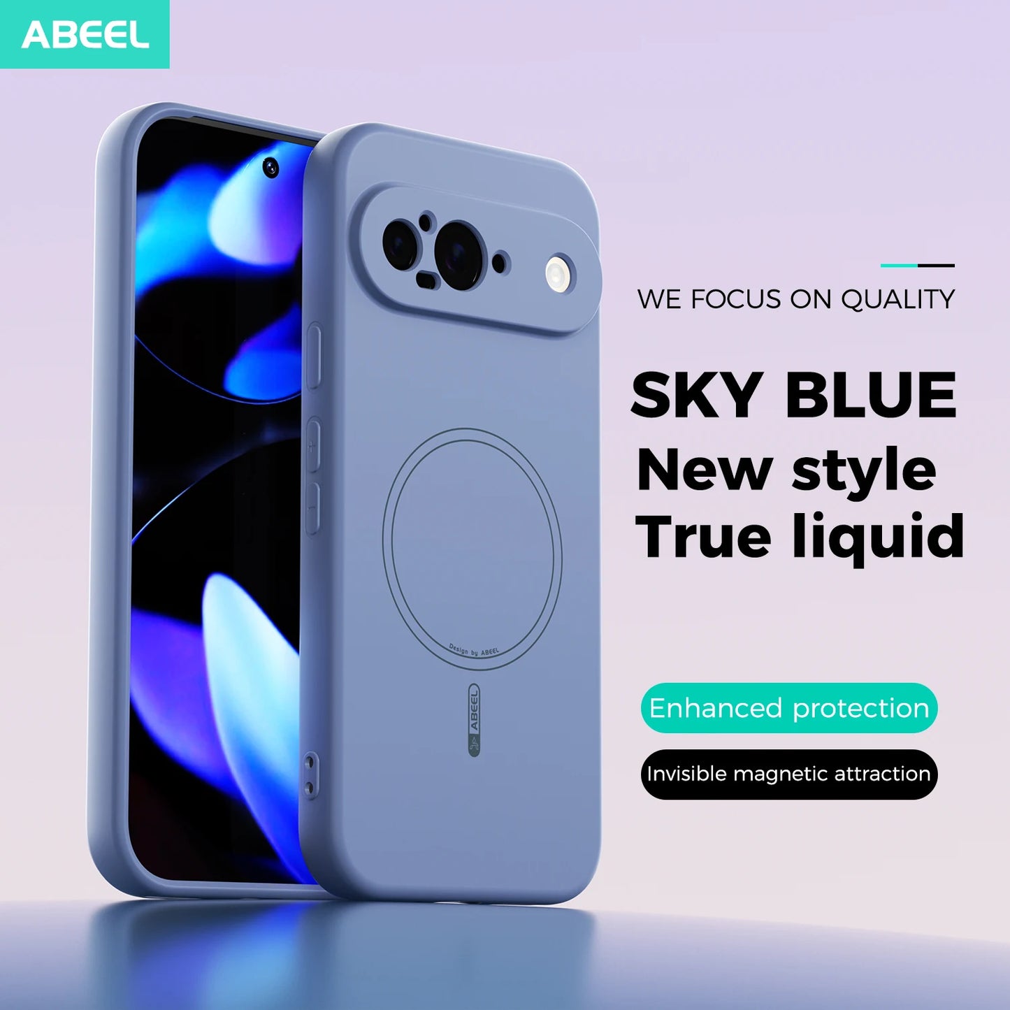 Silky Touch Liquid Silicone Phone Case For Google Pixel 10 10Pro XL 9 9Pro XL 9A Magnetic Wireless Charging Protect Soft Cover