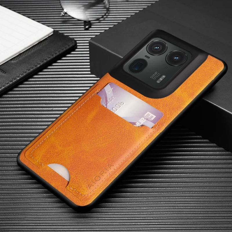 Case for Moto Edge 50 Pro Ultra Fusion X50 Ultra Card Holder Wallet Back PU Leather Luxury Moto G Stylus Power Play 2024 5G case