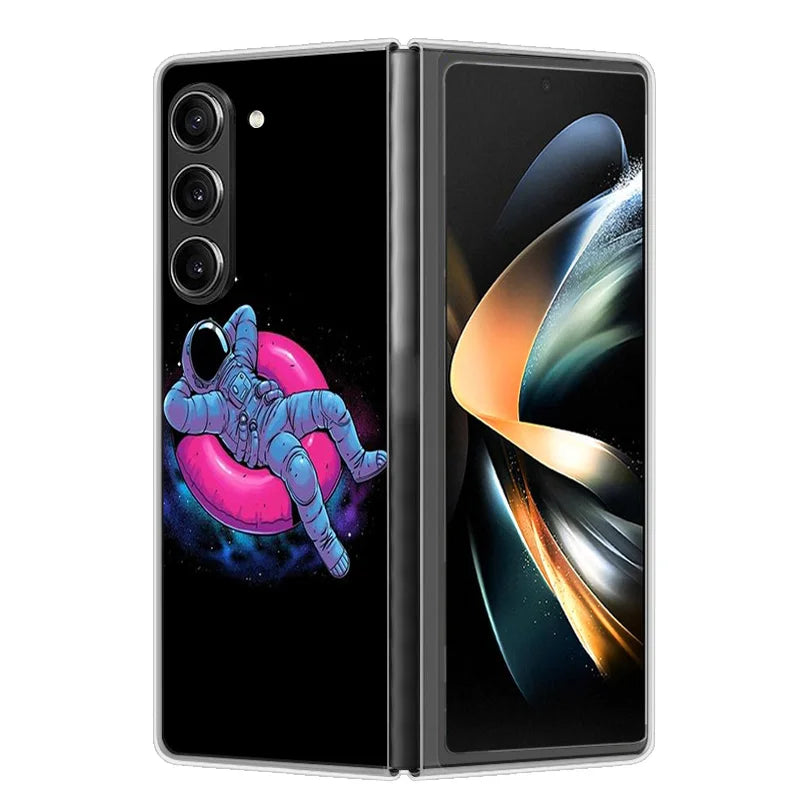 Case For Samsung Galaxy Z Fold 6 Cover Shockproof Hard Plastic PC Cases For Samsung Z Fold6 Fold 6 5G Fundas Cute Painted Bumper