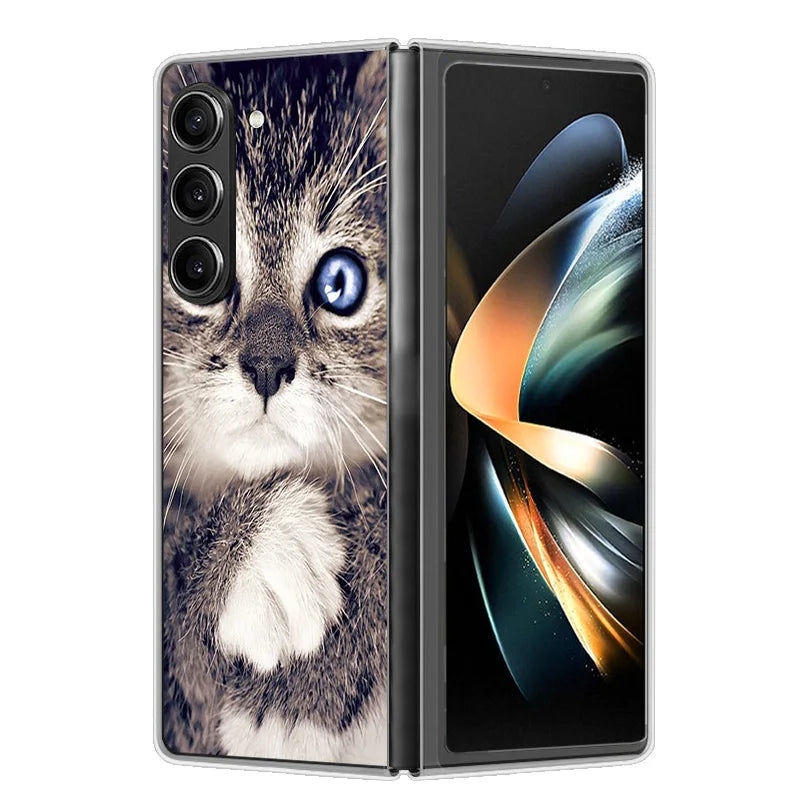 Case For Samsung Galaxy Z Fold 6 Cover Shockproof Hard Plastic PC Cases For Samsung Z Fold6 Fold 6 5G Fundas Cute Painted Bumper