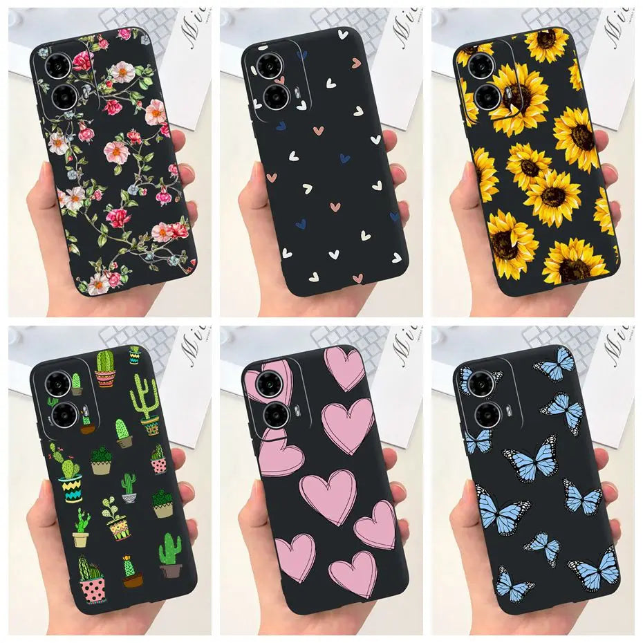 Cute Pattern Phone Case For Motorola Moto G24 G34 4G 5G Soft Silicon Protective Cover For MOTO G24 G34 Bumper