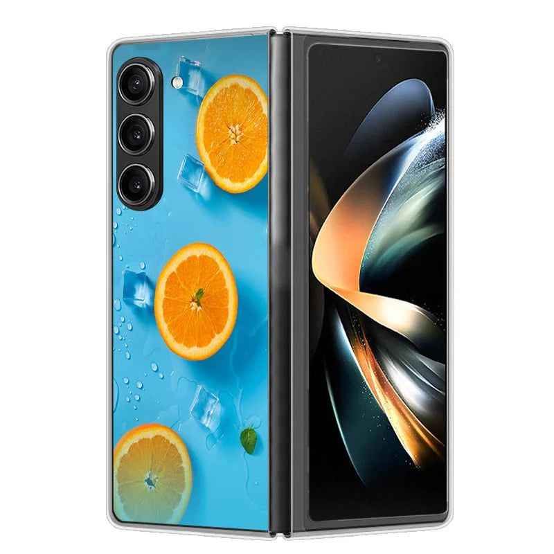 Case For Samsung Galaxy Z Fold 6 Cover Shockproof Hard Plastic PC Cases For Samsung Z Fold6 Fold 6 5G Fundas Cute Painted Bumper