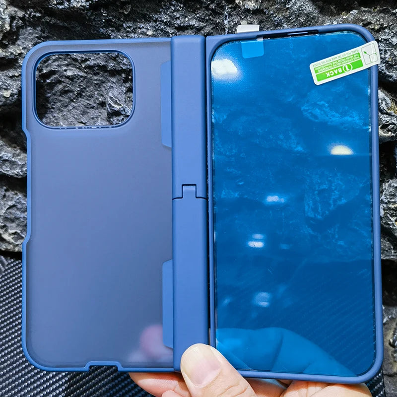 Spring Rotating Hinge Matte Plastic Case For Google Pixel 10 Pro Fold Kickstand Stand Holder