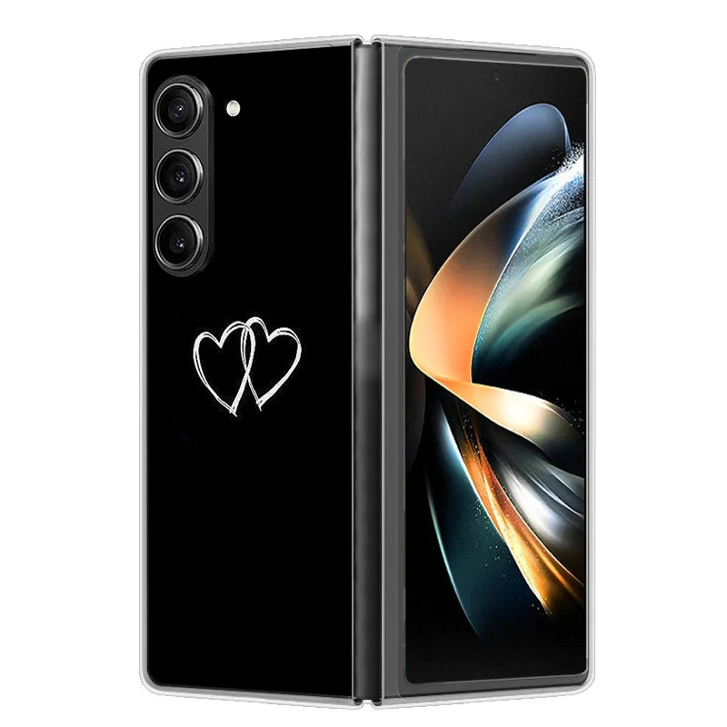 Case For Samsung Galaxy Z Fold 6 Cover Shockproof Hard Plastic PC Cases For Samsung Z Fold6 Fold 6 5G Fundas Cute Painted Bumper