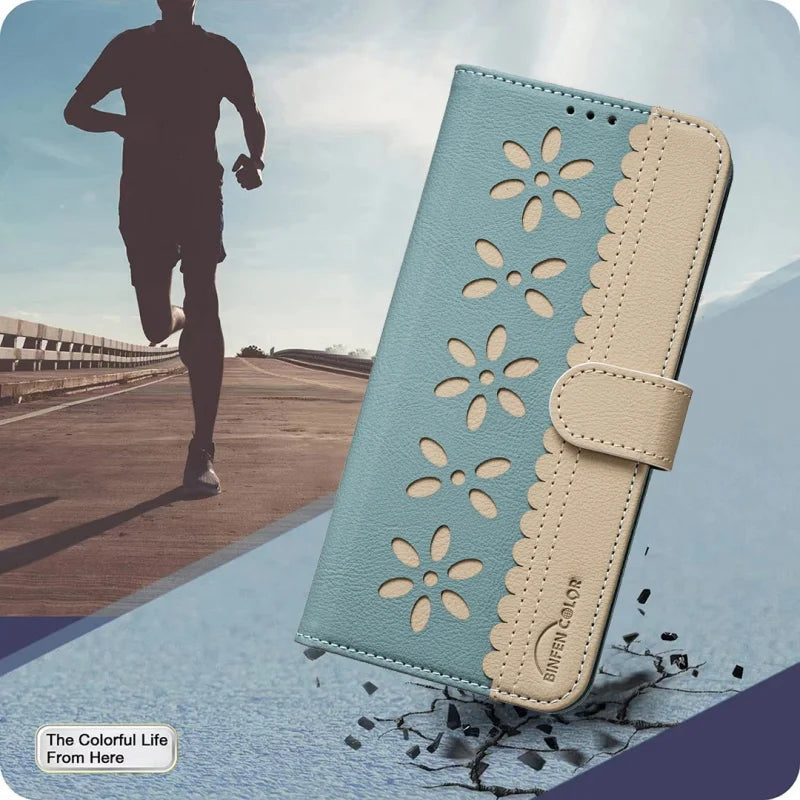 Colorful Flowers Wallet Card Holder Magnetic Leather Case for Google Pixel 10 9 Pro XL 8 8A Pixel9 Pixel8 Flip Purse Phone Cover